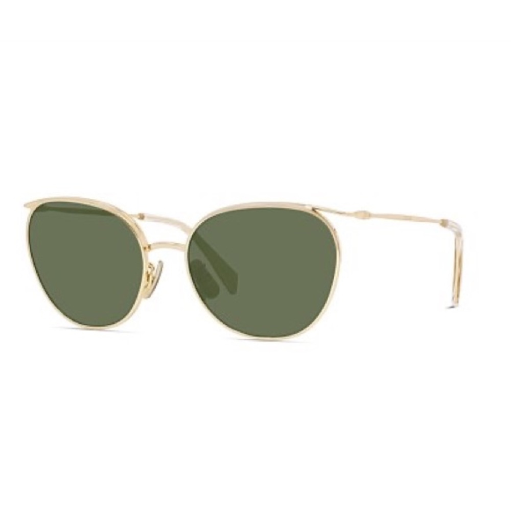 CELINE CL40136U GOLD/GREEN GOLD LENS AVIATOR SUNGLASSES